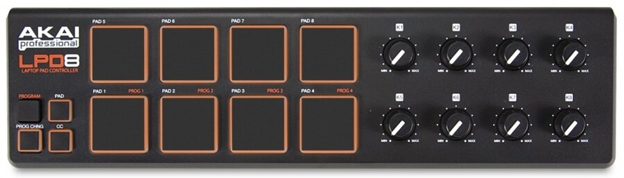 akai lpd8 rekordbox