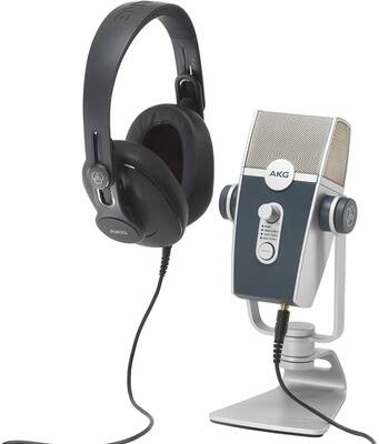 AKG Podcaster Essentials Lyra USB mikrofon ve K371 Kulaklıklı Set