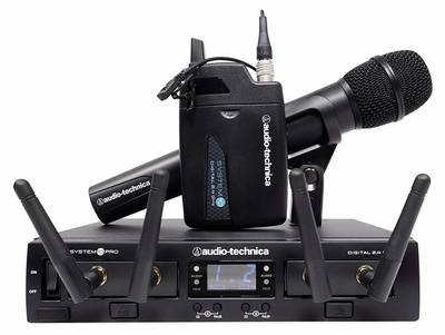 Audio Technica ATW-1312 Çift Kanal Dijital Kablosuz Mikrofon Seti