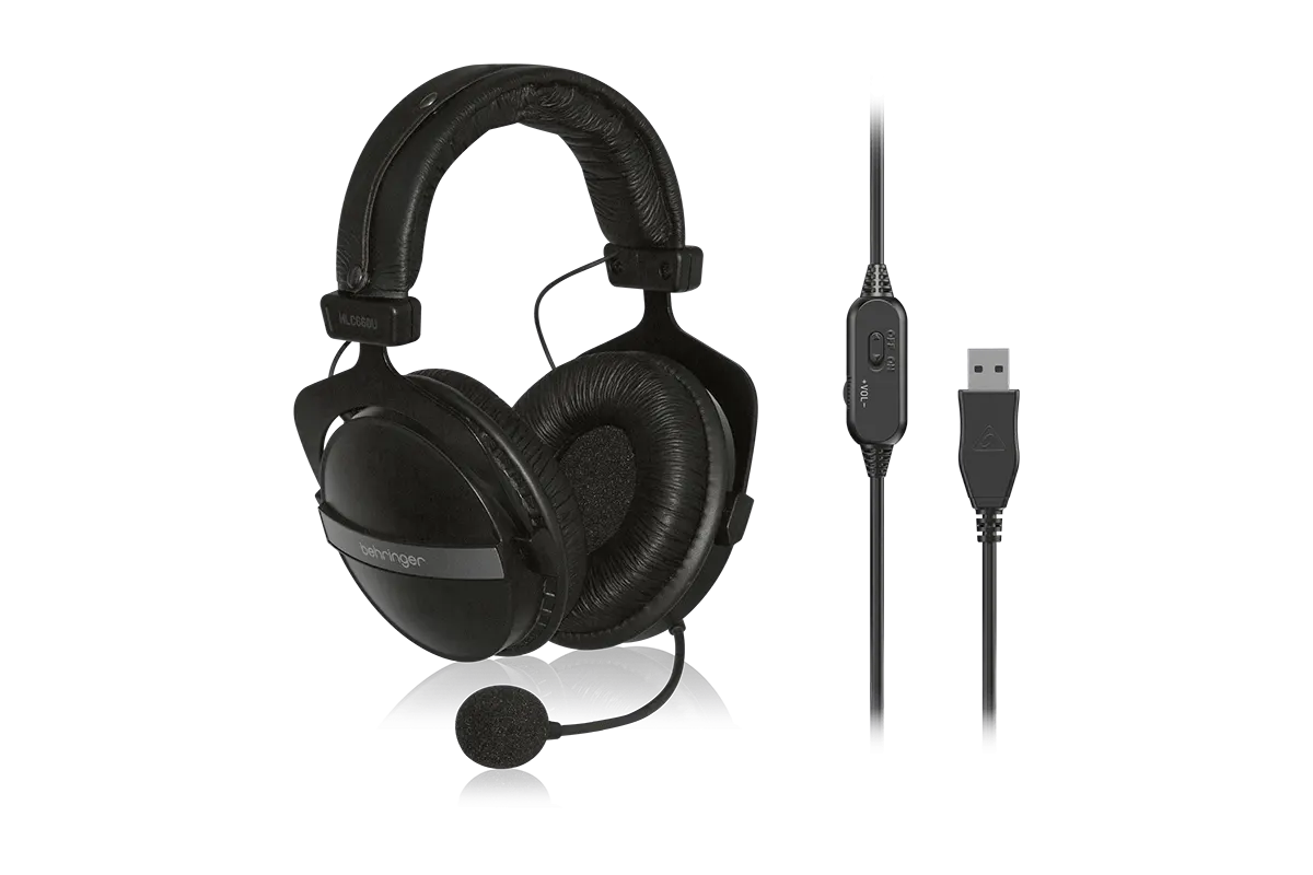 Behringer HLC660U Mikrofonlu Stereo Kulaklık - USB Bağlantı - Thumbnail
