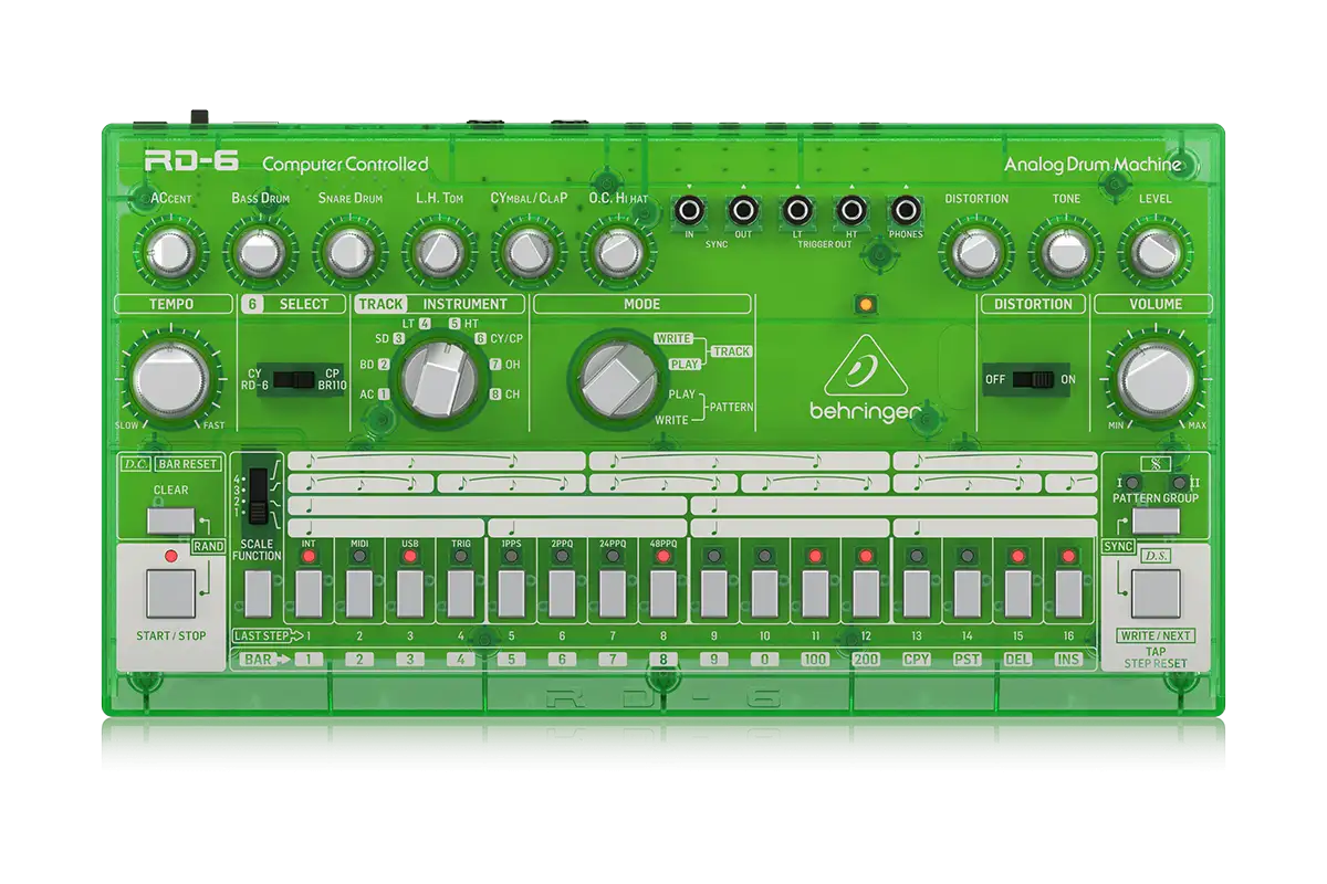 Behringer RD 6 64 Drum Machine ( Yeşil ) - Thumbnail