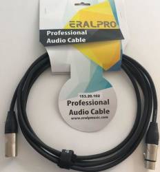 EralPro - Eralp Pro Cable 3 Metre XLR to XLR Mikrofon Kablosu