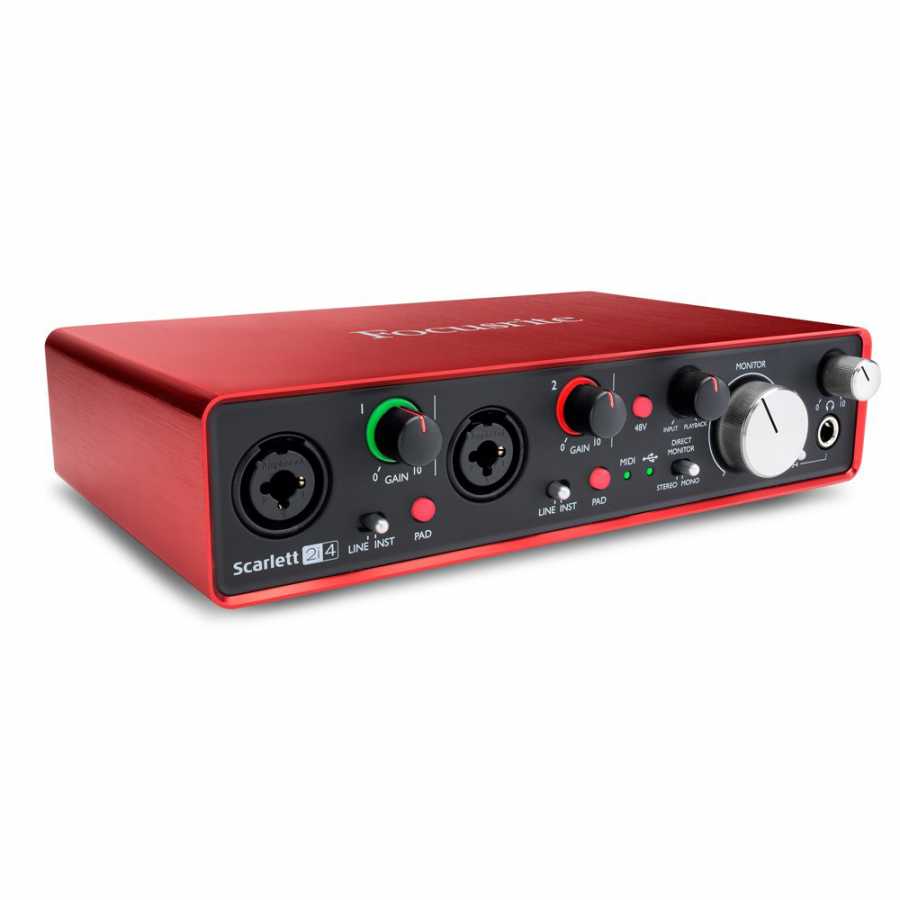 set up outputs for focusrite usb asio