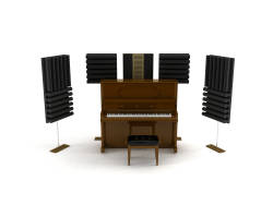 Lava Akustik - Lava Akustik Piyano Akustik Panel Premium 7'li Paket