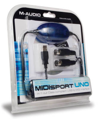 M-Audio USB Uno - USB in/out MIDI Arabirim