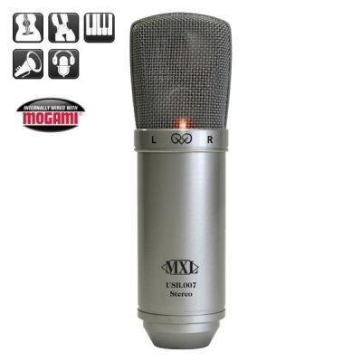 MXL USB 007 Stereo USB Stereo Kapasitif Mikrofon