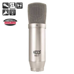 MXL V87 Düşük Gürültülü Kapasitif Stüdyo ve Broadcast Mikrofonu - Thumbnail