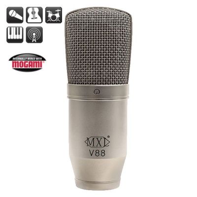 MXL V88 32mm Geniş Kapsül, 6 Mikron Diyafram Kapasitif Mikrofon