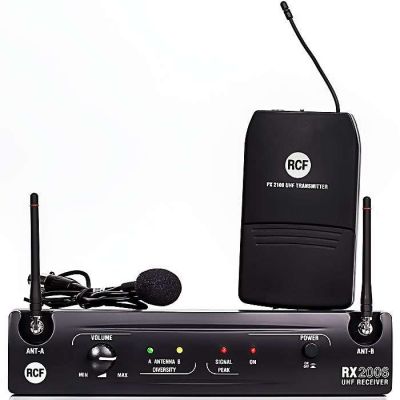 RCF PX 2106 Lavalier Kablosuz Yaka Mikrofon Seti