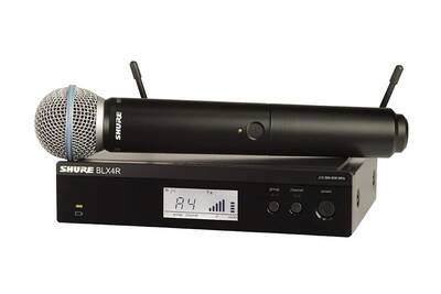 Shure BLX24RE/B58 Rack Tipi Kablosuz BETA 58 kapsül El Mikrofonu