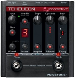 TC Helicon - TC HELICON VoiceTone Correct XT - Detone düzeltme, EQ, Gate, Compressor, De-esser Pedal