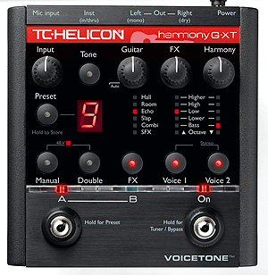 TC HELICON VoiceTone Harmony G XT - Gitar için Vokal Harmony ve Efekt Pedalı
