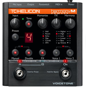 TC HELICON VoiceTone Harmony M Keyboard için Vokal Harmony ve Efekt Pedalı