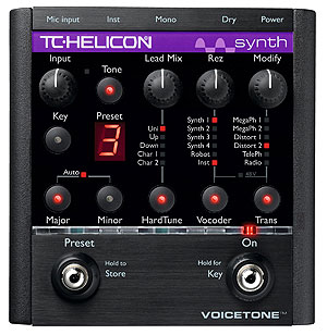 TC HELICON VoiceTone Synth - HardTune Vocoder Pedal